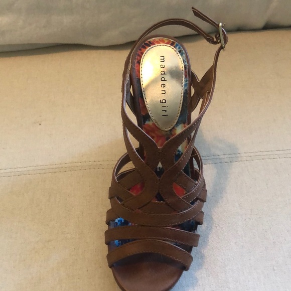 Madden Girl Leather and Cork Wedge - Picture 3 of 5